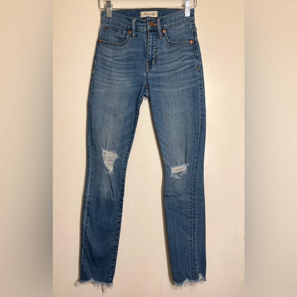 Madewell 9" High Rise Skinny Blue Jeans